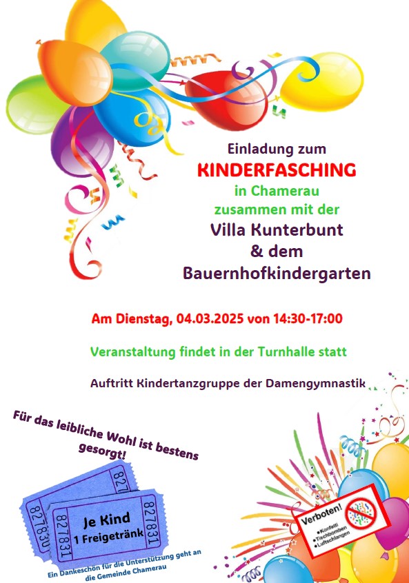 Kinderfasching Chamerau